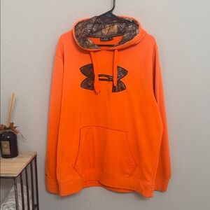 Under Armour Men's Bright Orange Camo Hoodie